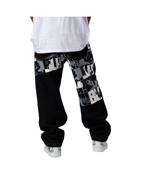 Townz Baggy Vendetta Musta street jeans