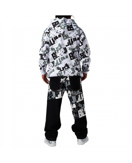 Townz Baggy Jeans LA Star black Punainen