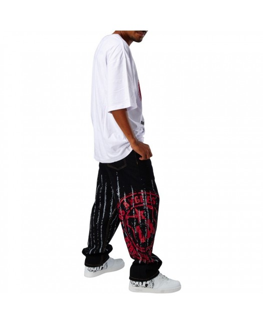 Townz Baggy Jeans LA Star Svart Scar