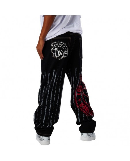 Townz Baggy Jeans LA Star Svart Scar