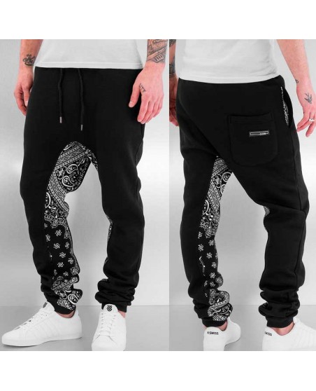 DNGRS Paisley Sweatpants Black