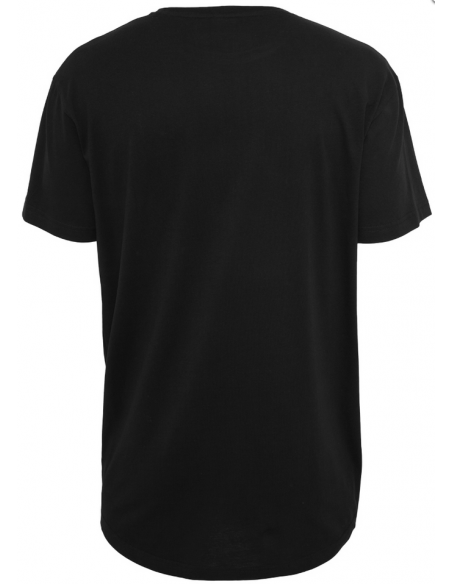 Shaped Long Tee Black