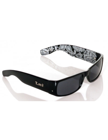 Locs Sunglasses Black grey paisley