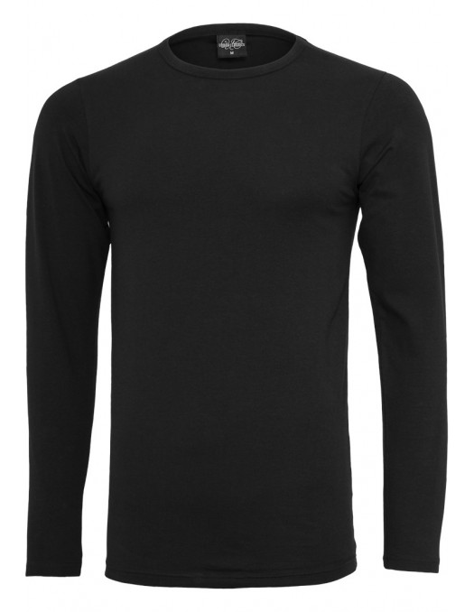 Fitted Stretch L/S Tee Black