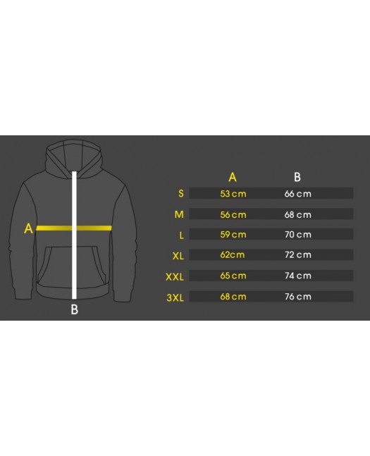 Amstaff Hoodie Yellow Logo Black