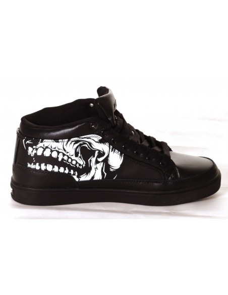 BSAT Big Skull Black Sneaker