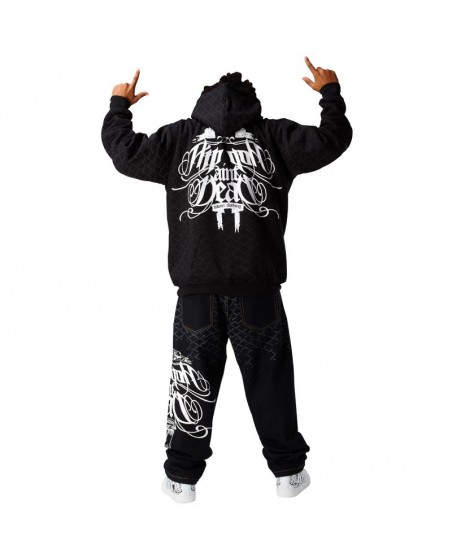 Puku Hip Hop Musta, Huppari + T-paita + farkut