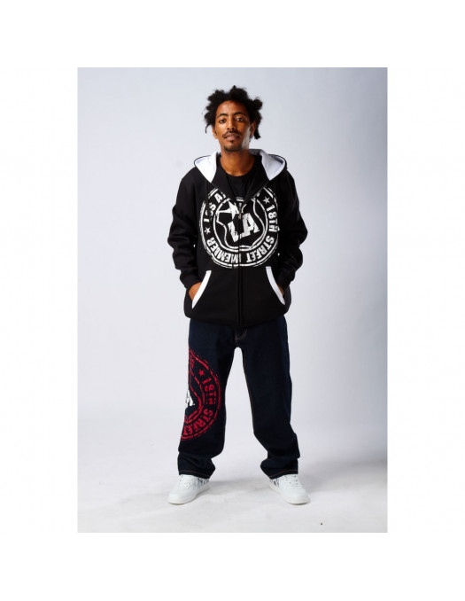 SÆT LA Black, Hoody + Jeans