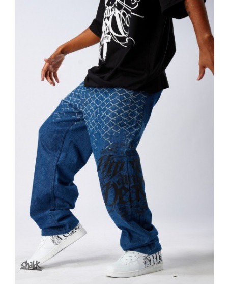 SET Hip Hop Blå, Jeans + T-shirt