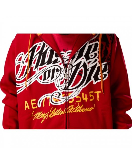 SET Hustle Red, Hoody + T-shirt + Jeans