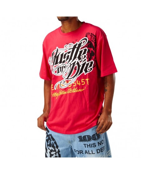 SET Hustle Röd, Huvtröja + T-shirt + Jeans