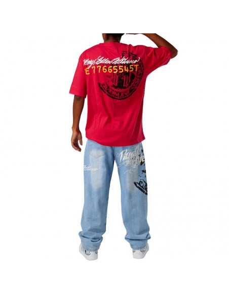 SET Hustle Red, T-shirt + Jeans