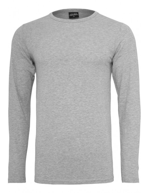 Fitted Stretch L/S Tee Grey