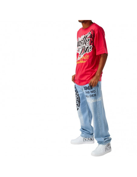 SET Hustle Red, T-shirt + Jeans