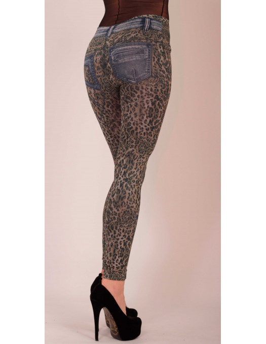 Jeans Leopard Leggings