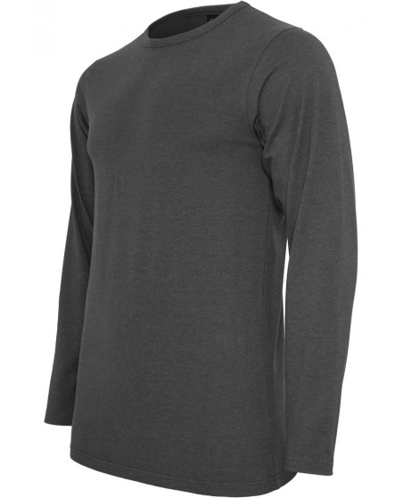 Fitted Stretch L/S Tee Charcoal