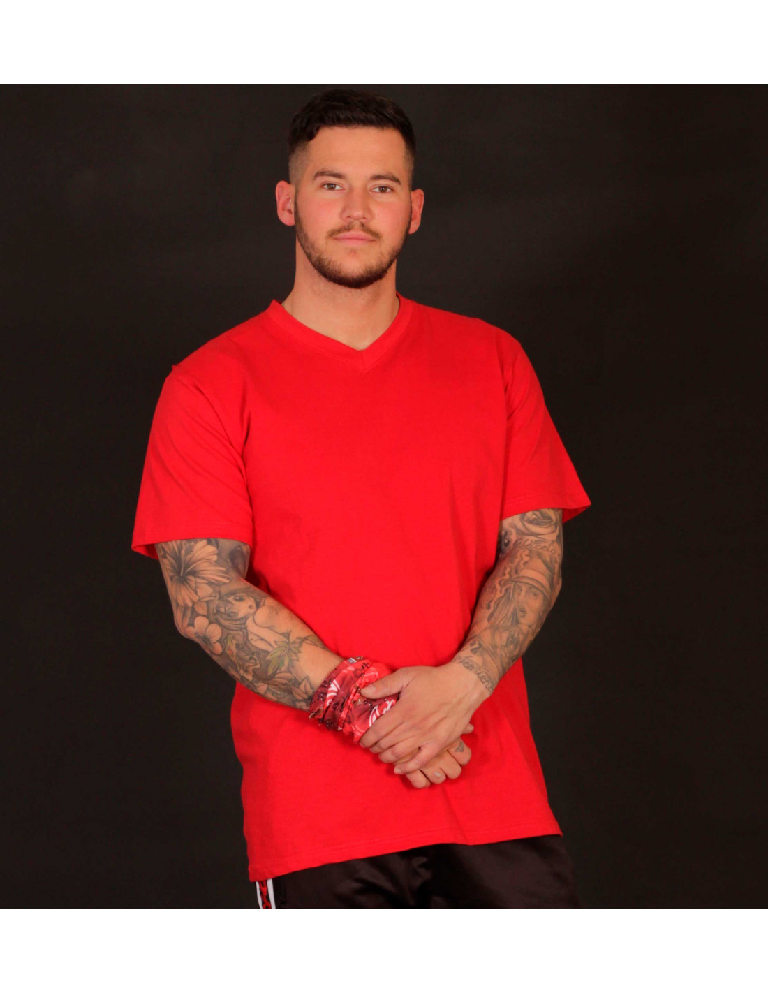 Access Apparel Tee Red AT37Red