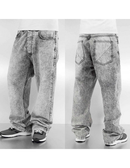 DNGRS Basic Classic Baggy Jeans Harmaa