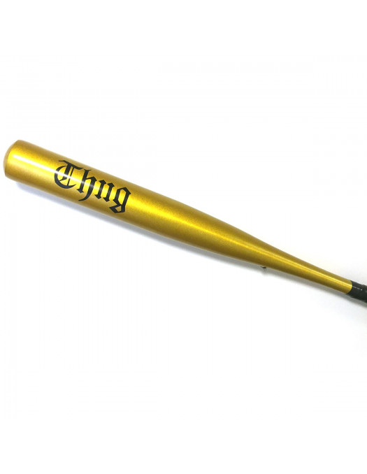 Pitbos5.515 Baseball Bat Alu Thug Gold/Black Print