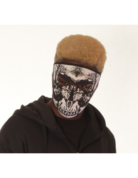 Covered Full Face Mask BlackNWhite