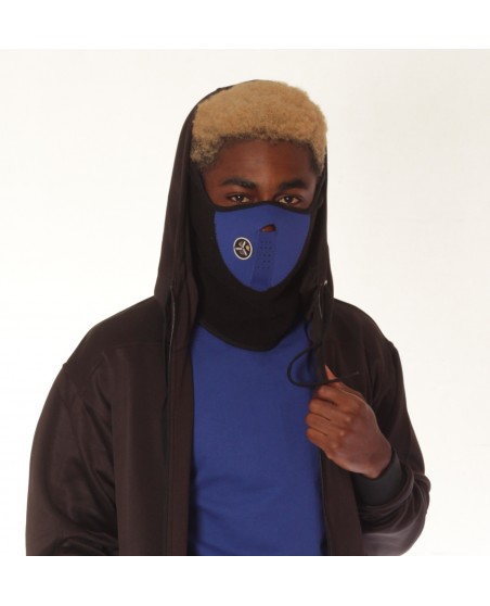 Half Mask Fleece Black/Blue