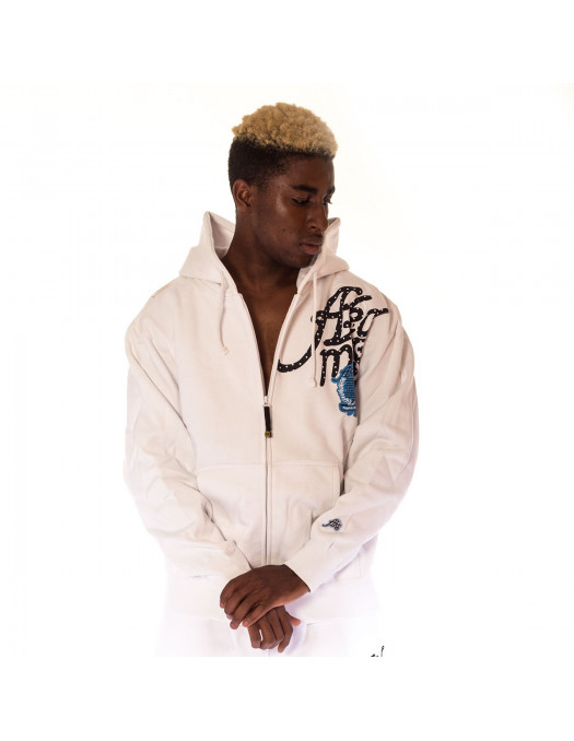 Akademiks Signature ZipHoodie White