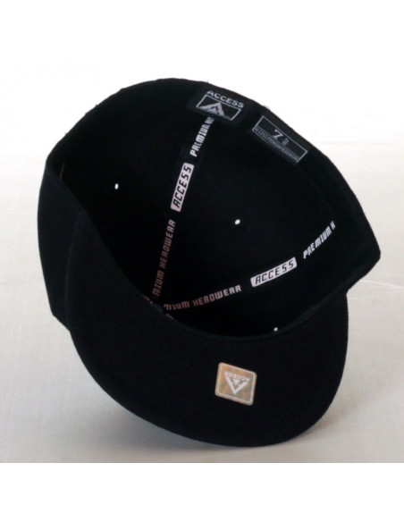 Black Fitted Cap by Access Apparel
