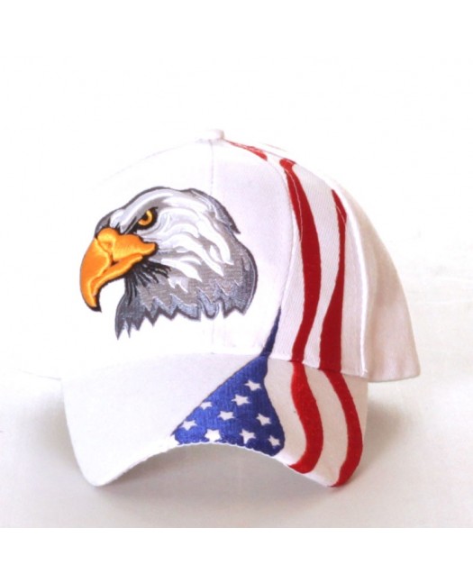 Baseball cap, US Eagle Hvid