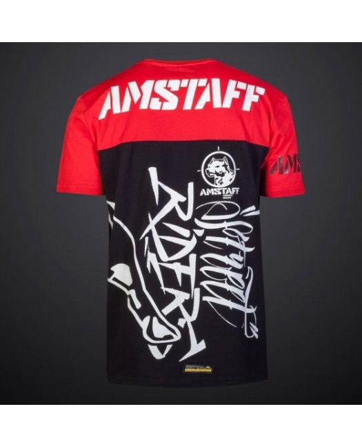 Amstaff Carus T-skjorte Svart/Rød