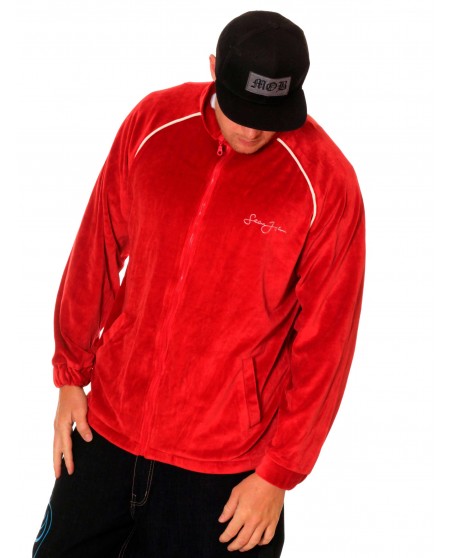 Sean John Lounge Wear Jacket RedNWhite