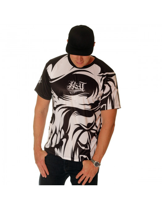 BSAT Skull CloseUp Sublimation Custom Fit t-skjorte