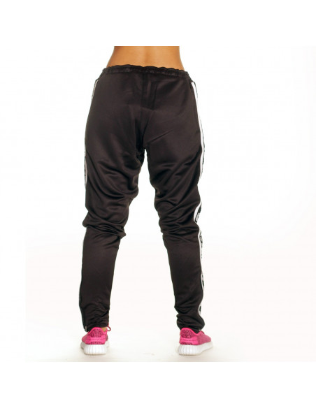 Endurance Track Pants Black with White Stripe by FAT313