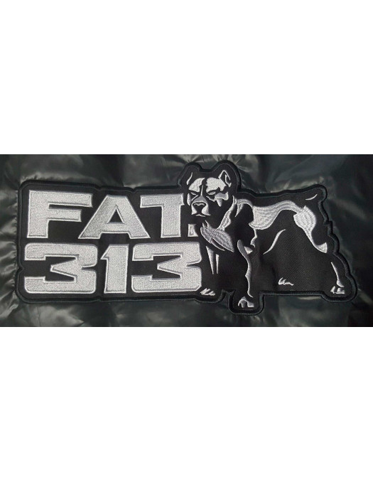 FAT313 Dog Bubble Winter Jacket Black