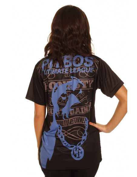 Pitbos Ultimate League female oversize T-Shirt BlackNBlue