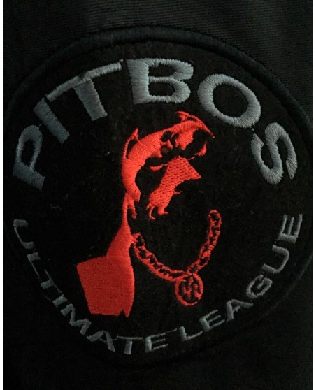 Pitbos Dog Vinter Jakke Svart/Rød