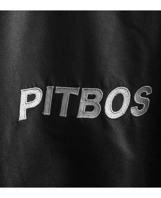 Pitbos Dog Vinter Jakke Svart/Rød