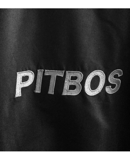 Pitbos Dog Vinter Jakke Svart/Rød