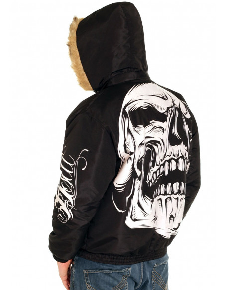BSAT Big Skull Winter Jacket Black