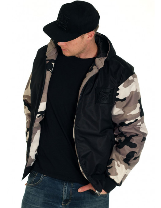 BSAT Bronx Winter Jacket BlackNCamo