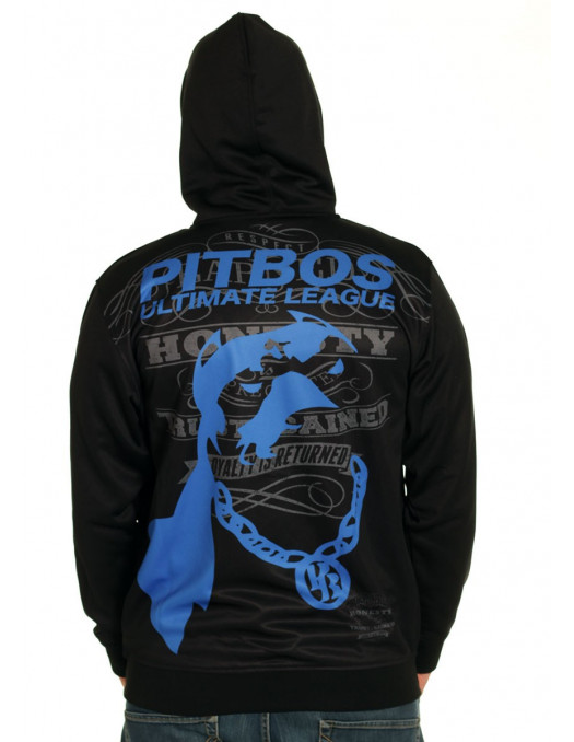 Pitbos Ultimate League ZipHoodie BlackNBlue