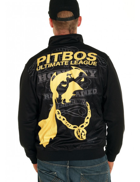 Pitbos Ultimate League Trackjacket BlackNYellow