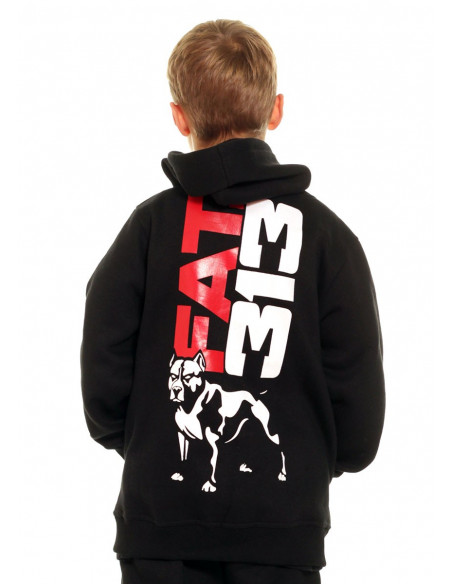 FAT.313 Kids Legend Standout ZipHoodie Black RedNWhite