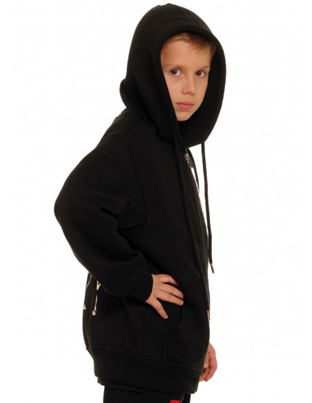 FAT.313 Kids Legend Standout ZipHoodie Black RedNWhite