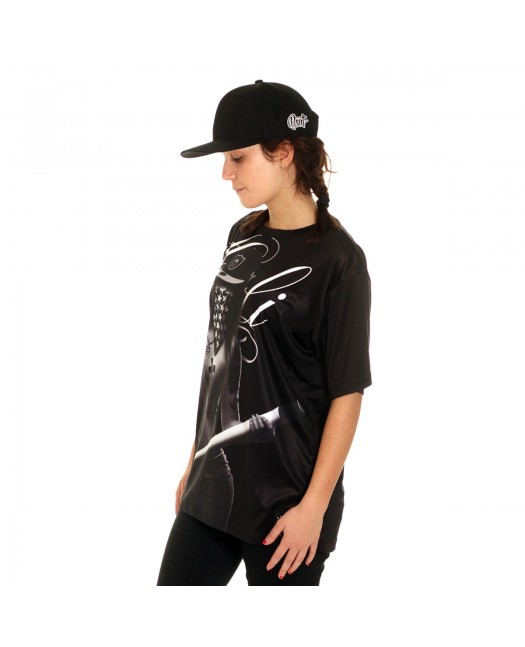 BSAT Baseball Chica Tee Black Ladies...