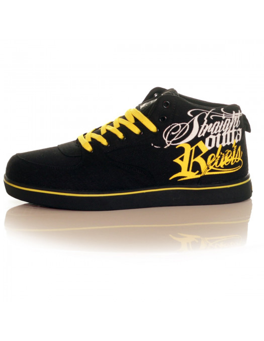 BSAT Rebels Canvas Sneakers Black/White/Yellow