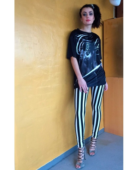 BSAT Baseball Chica Tee Black Ladies...