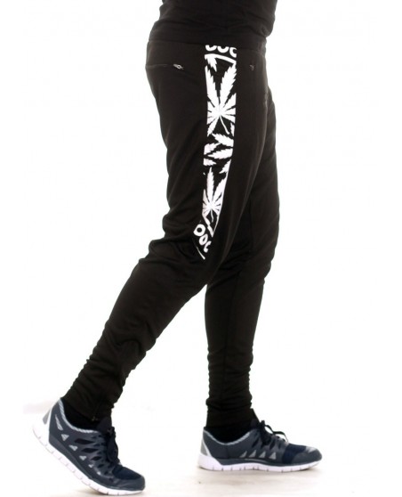BSAT Smokin Track Pants BlackNWhite