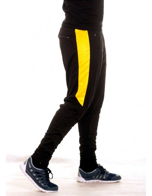 BSAT Panther Track Pants, Musta/Keltainen