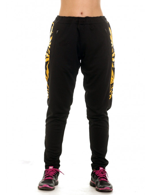 Smokin Track Pants Black YellowGold by BSAT