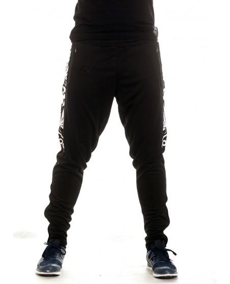 BSAT Smokin Track Pants BlackNWhite